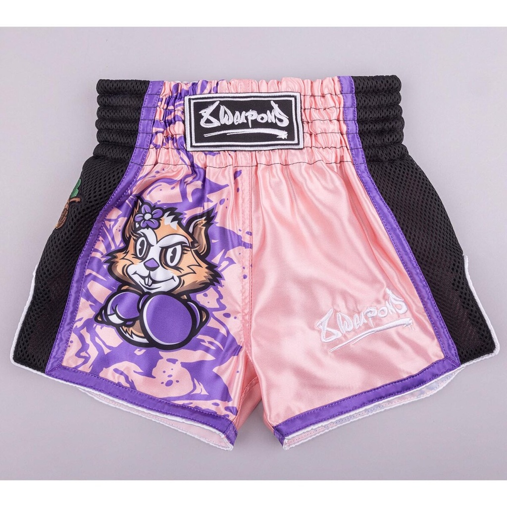 8Weapons Muay Thai Shorts Jenny Kids, Pink 3