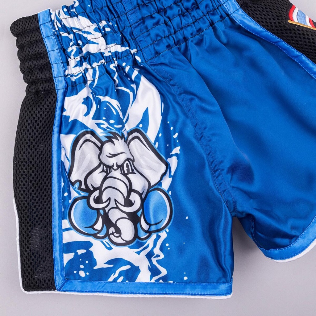 8Weapons Muay Thai Shorts Jipe Kids, Blau 7