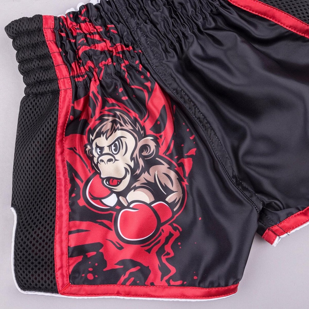 8Weapons Muay Thai Shorts Joe Kids, Schwarz-Rot 7