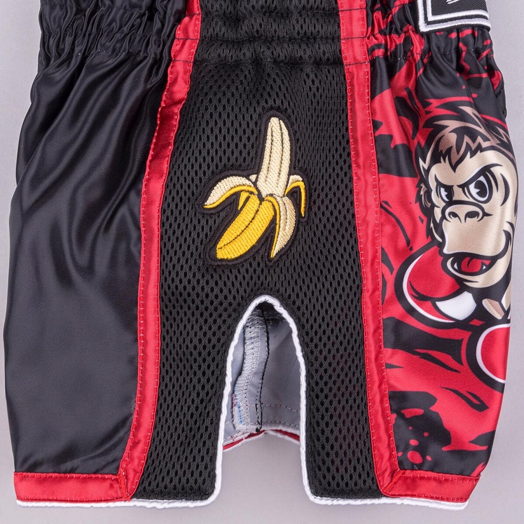 8Weapons Muay Thai Shorts Joe Kids, Schwarz-Rot 8