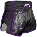 8Weapons Muay Thai Shorts Panther Kids, Schwarz-Violett 2