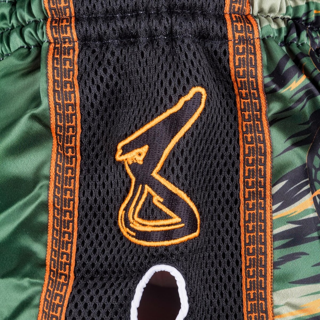 8Weapons Muay Thai Shorts Viper Kids, Grün-Schwarz 4