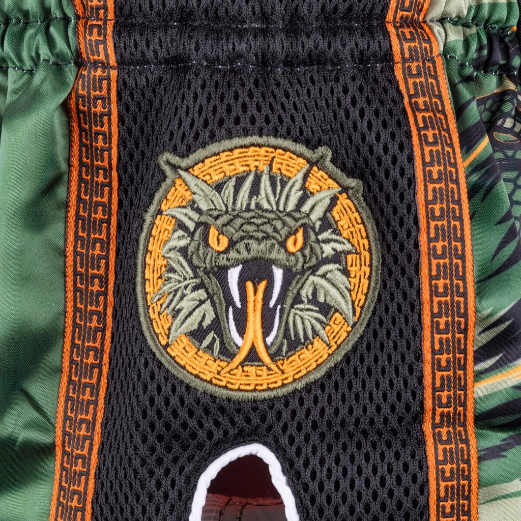 8Weapons Muay Thai Shorts Viper Kids, Grün-Schwarz 5