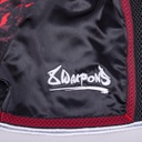 8Weapons Muay Thai Shorts Wolf Kids, Schwarz-Rot 7