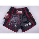 8Weapons Muay Thai Shorts Wolf Kids, Schwarz-Rot 8