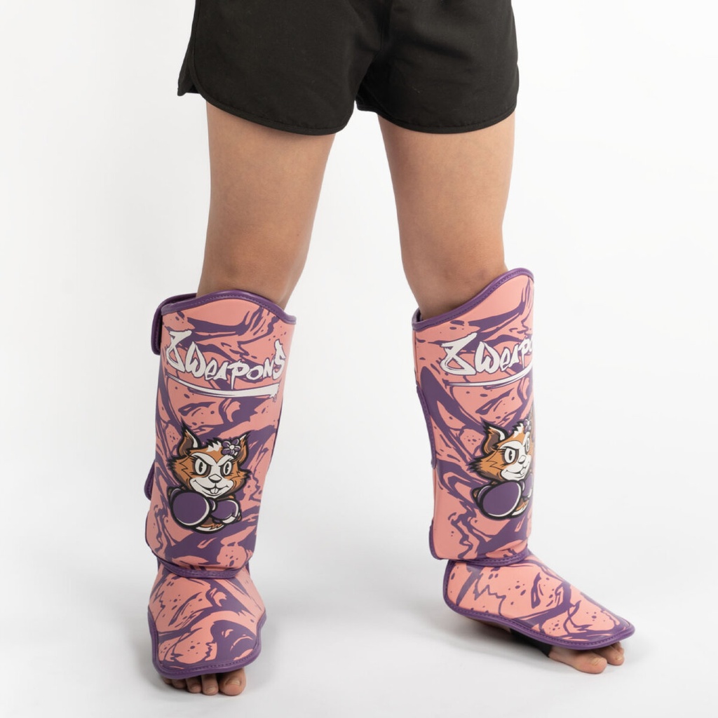 8Weapons Schienbeinschoner Jenny Kids, Pink-Violett 10