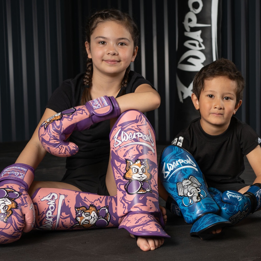 8Weapons Schienbeinschoner Jenny Kids, Pink-Violett 12