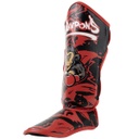 8Weapons Schienbeinschoner Joe Kids, Schwarz-Rot 3