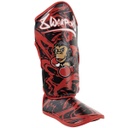 8Weapons Schienbeinschoner Joe Kids, Schwarz-Rot 4