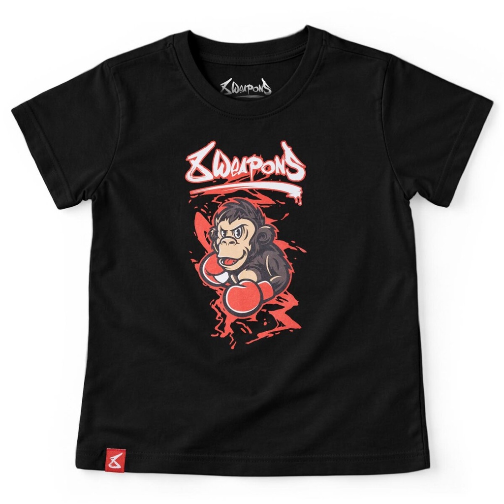 8Weapons T-Shirt Joe Kids, Schwarz-Rot 3