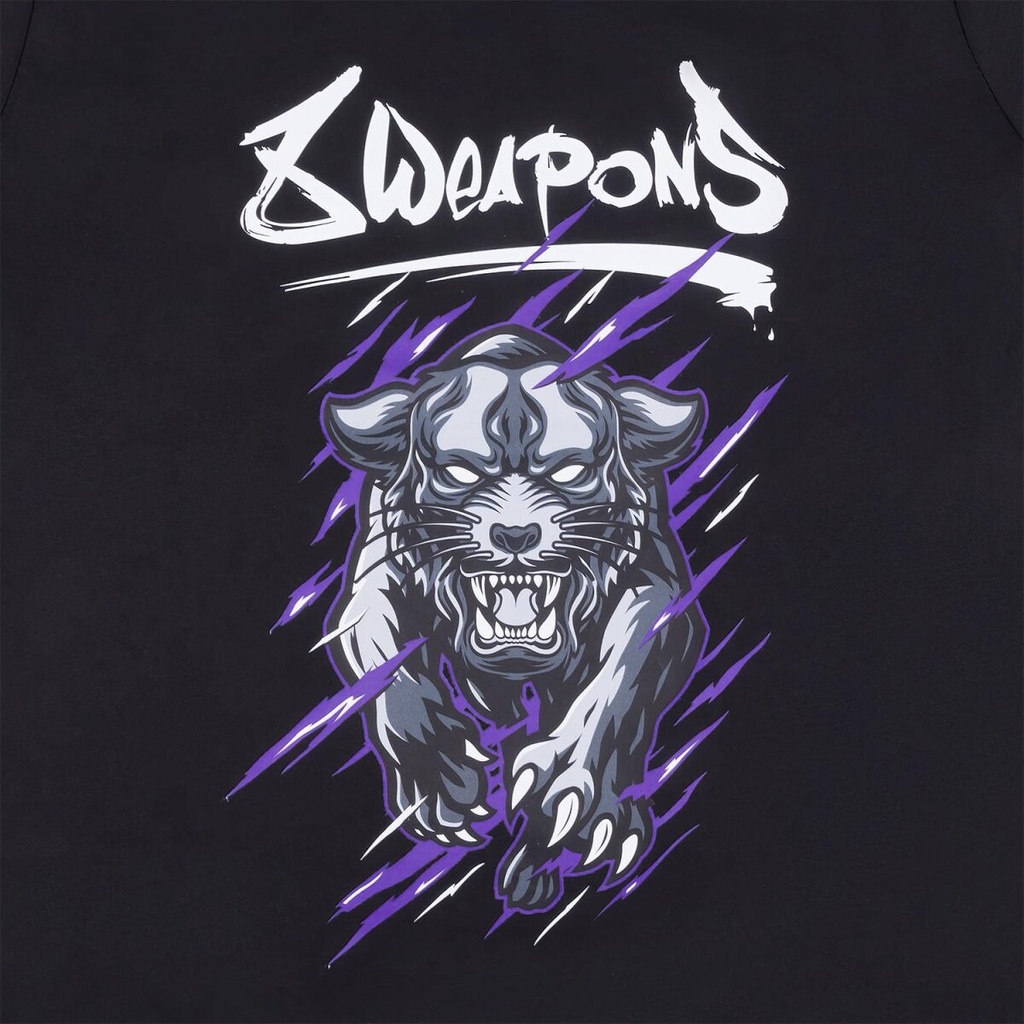 8Weapons T-Shirt Panther Kids, Schwarz-Violett 4