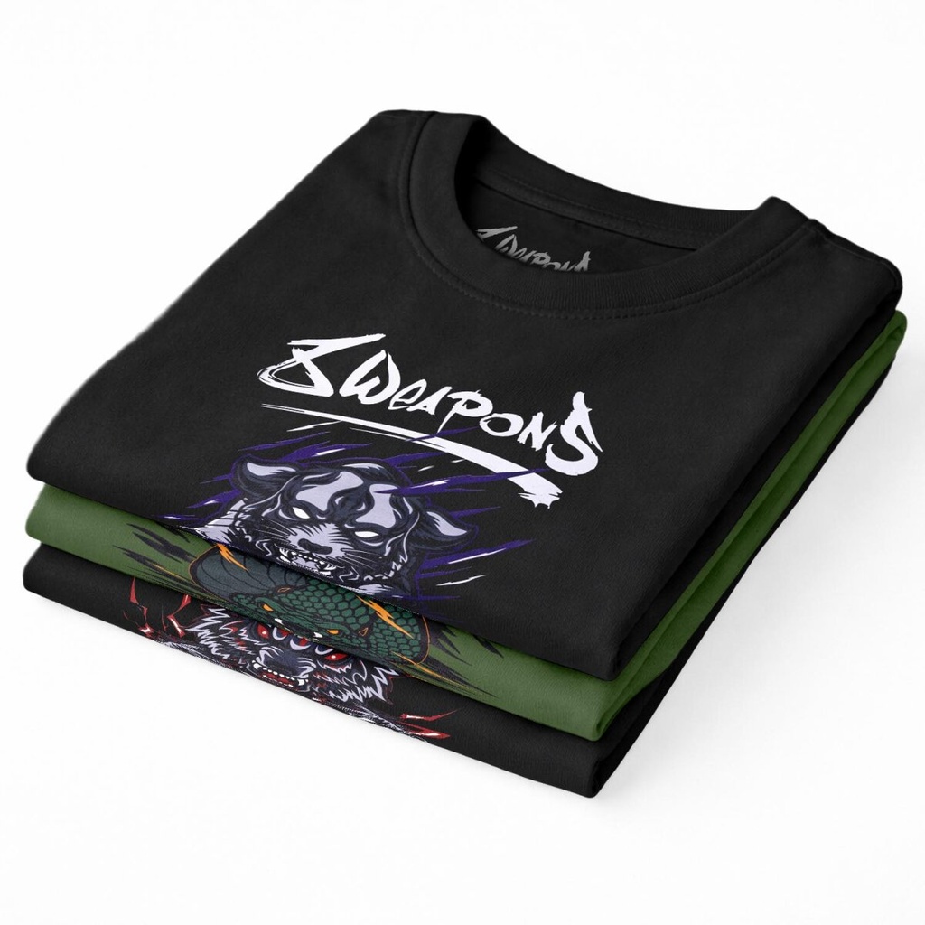 8Weapons T-Shirt Panther Kids, Schwarz-Violett 8