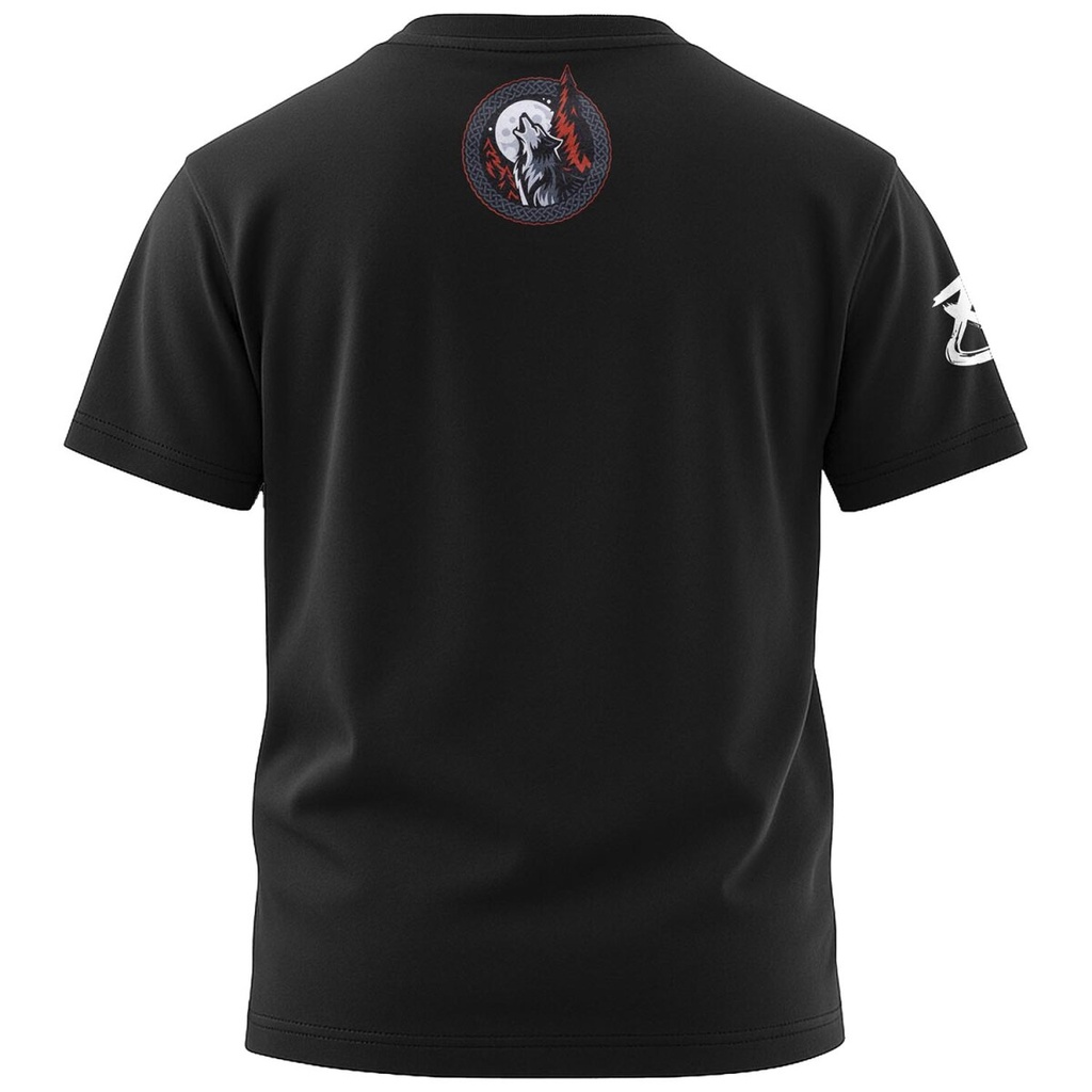 8Weapons T-Shirt Wolf Kids, Schwarz-Rot 2