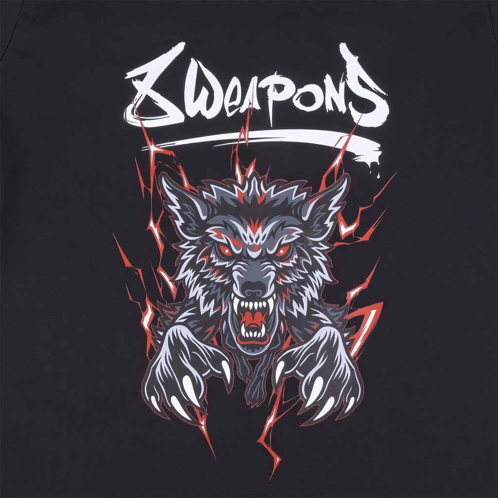 8Weapons T-Shirt Wolf Kids, Schwarz-Rot 4