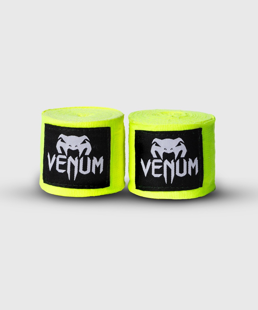 Venum Boxbandagen 2,5m Halbelastisch, Neongelb 2