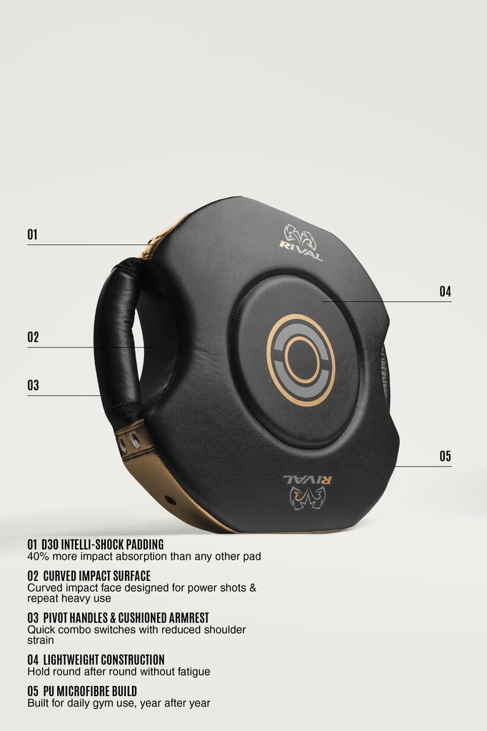 Rival Punch Shield RPS100 Professional, Schwarz-Gold 2