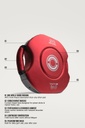 Rival Punch Shield RPS100 Professional, Rot-Silber 2