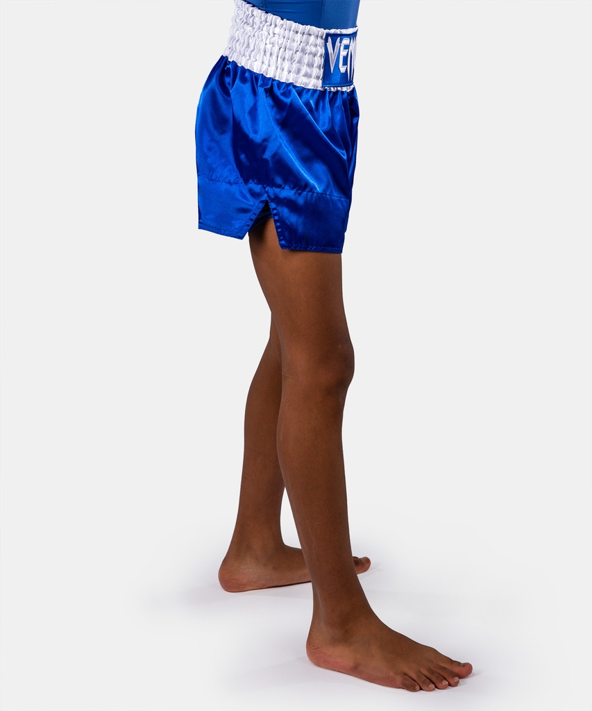Venum Muay Thai Shorts Classic Kids, Blau-Weiss 4
