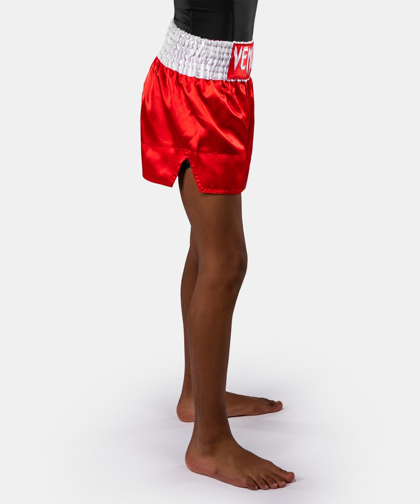 Venum Muay Thai Shorts Classic Kids, Rot-Weiss 3