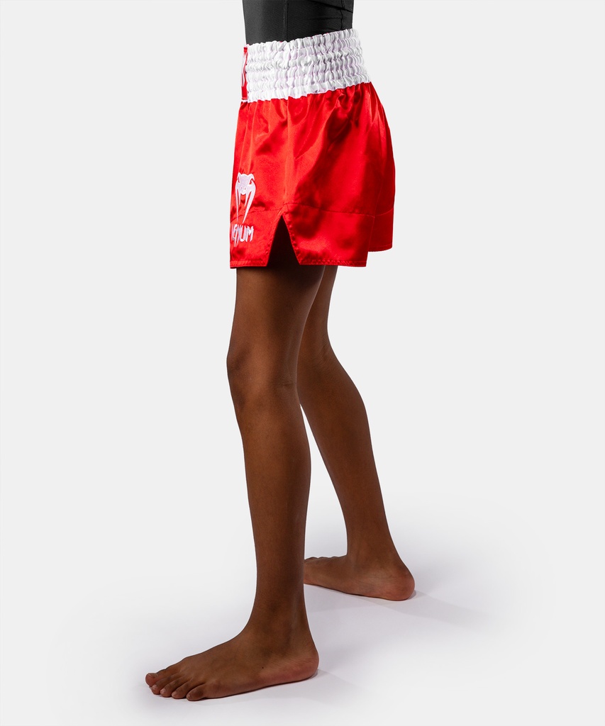 Venum Muay Thai Shorts Classic Kids, Rot-Weiss 4