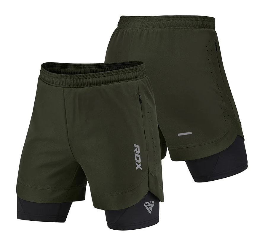 RDX Fight Shorts T16 2-in-1, Grün 3