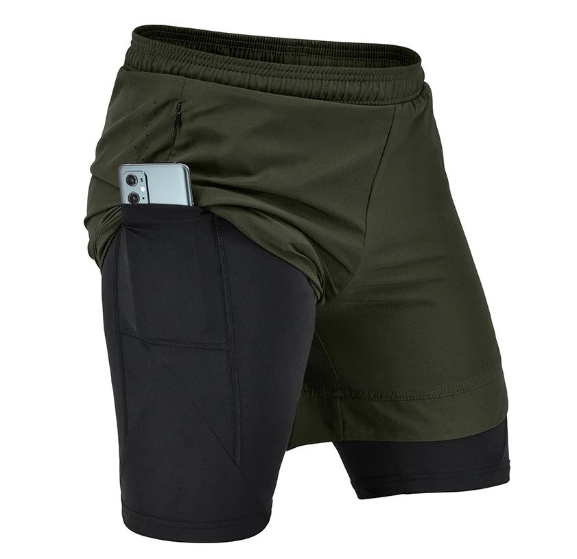 RDX Fight Shorts T16 2-in-1, Grün