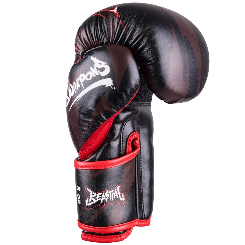 8Weapons Boxhandschuhe Wolf Kids, Schwarz-Rot 3