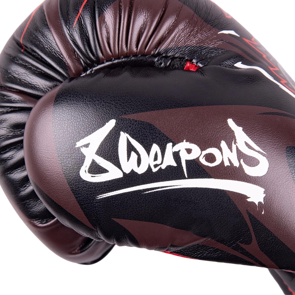 8Weapons Boxhandschuhe Wolf Kids, Schwarz-Rot 11