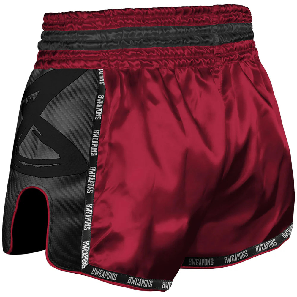 8Weapons Muay Thai Shorts Carbon Red Dawn 2