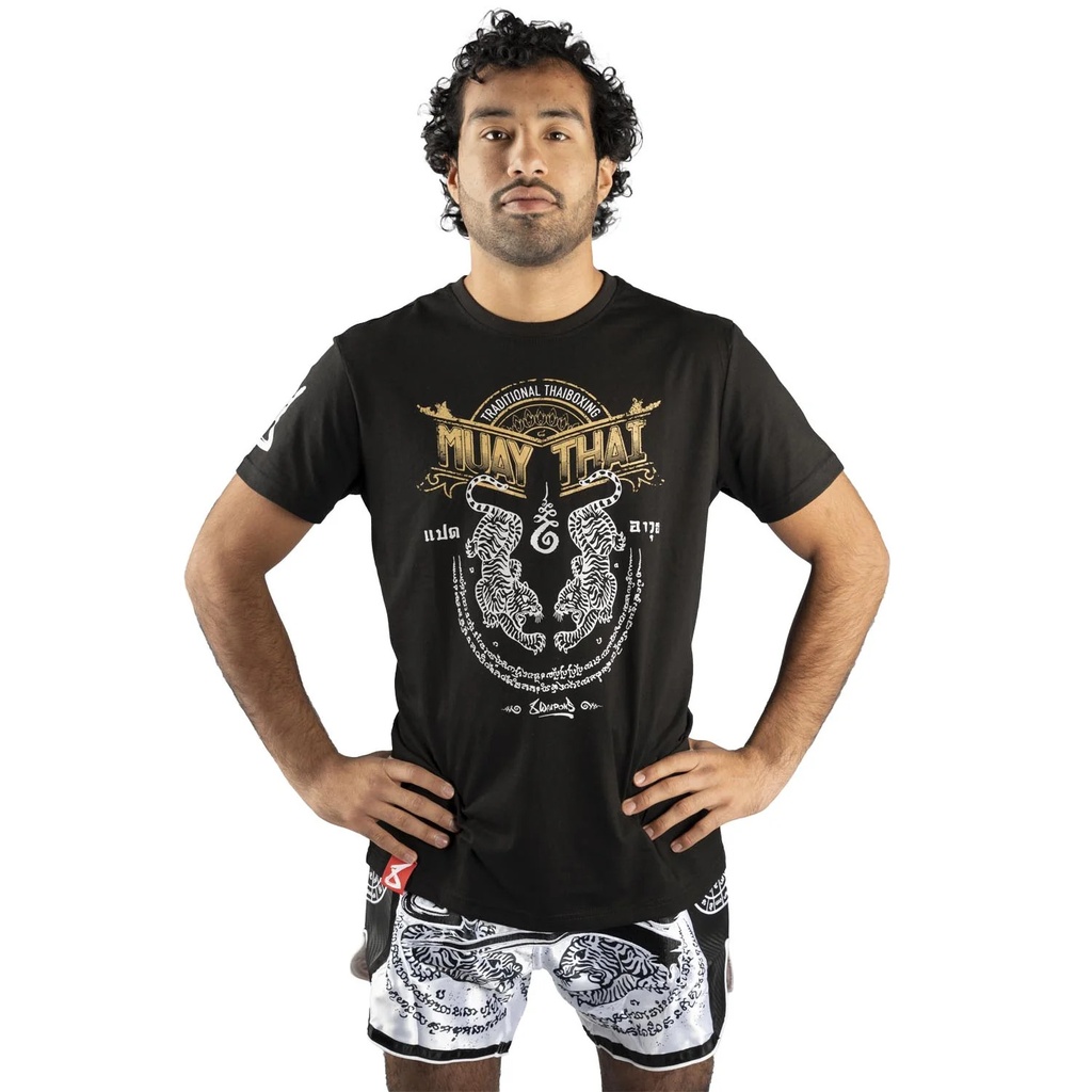 8Weapons T-Shirt Sak Yant Tigers, Schwarz 4