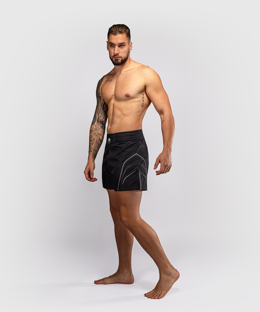 Venum Fight Shorts Streamline, Schwarz-Weiss 3