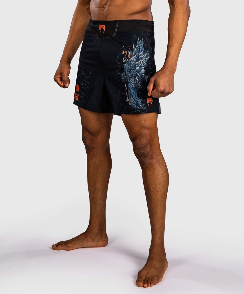 Venum Fight Shorts Thunder Dragon, Schwarz-Kupfer 3