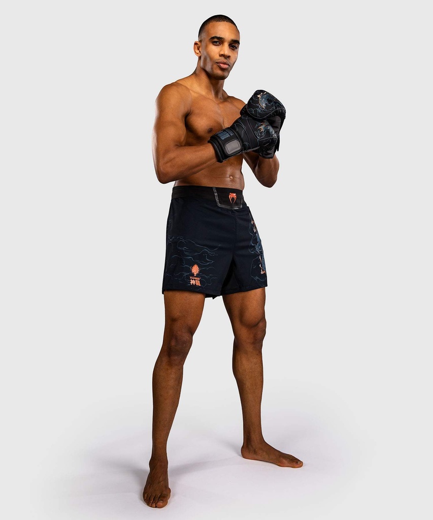 Venum Fight Shorts Thunder Dragon, Schwarz-Kupfer 4