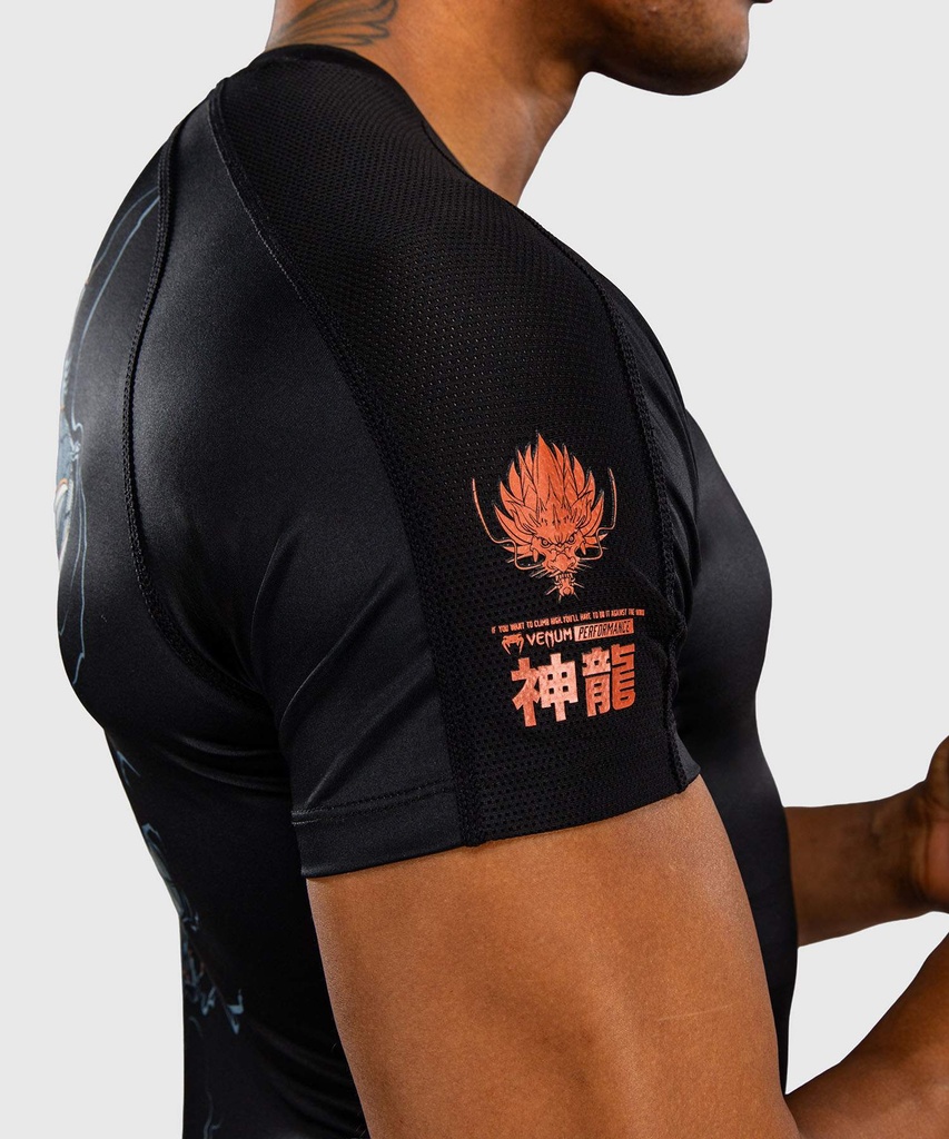 Venum Rash Guard Thunder Dragon, Schwarz-Kupfer 7