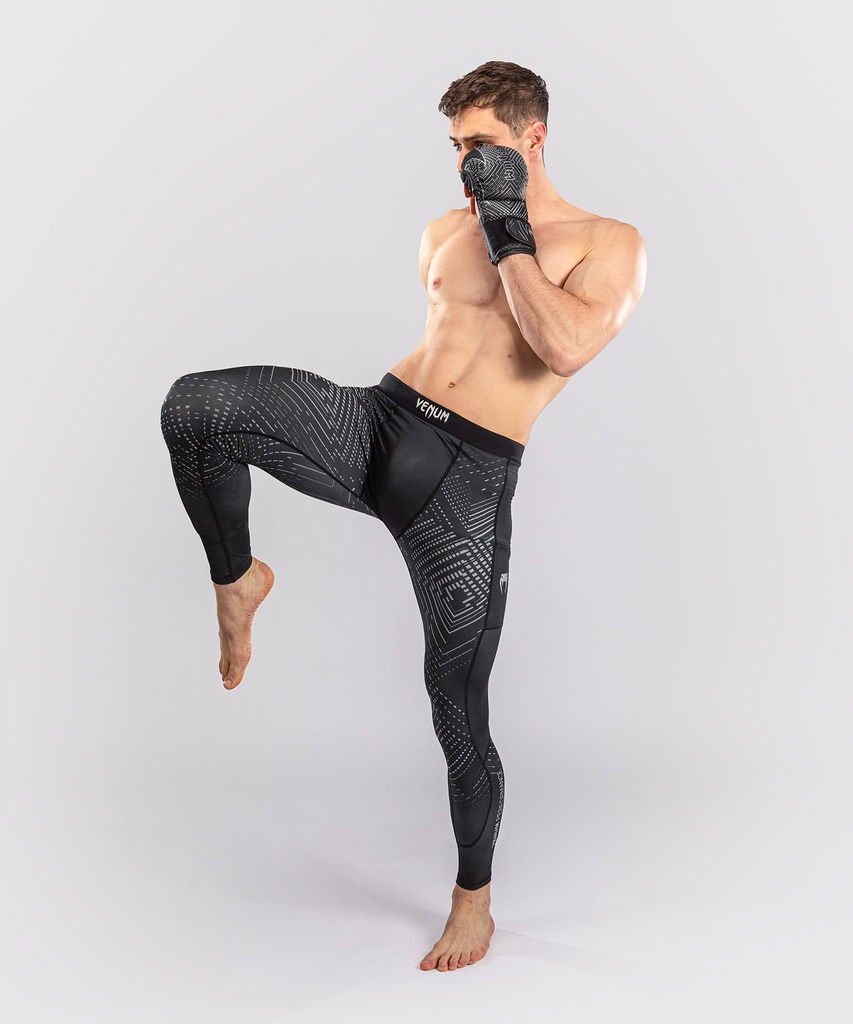 Venum Compression Pants Midnight Fury, Schwarz-Silber 4