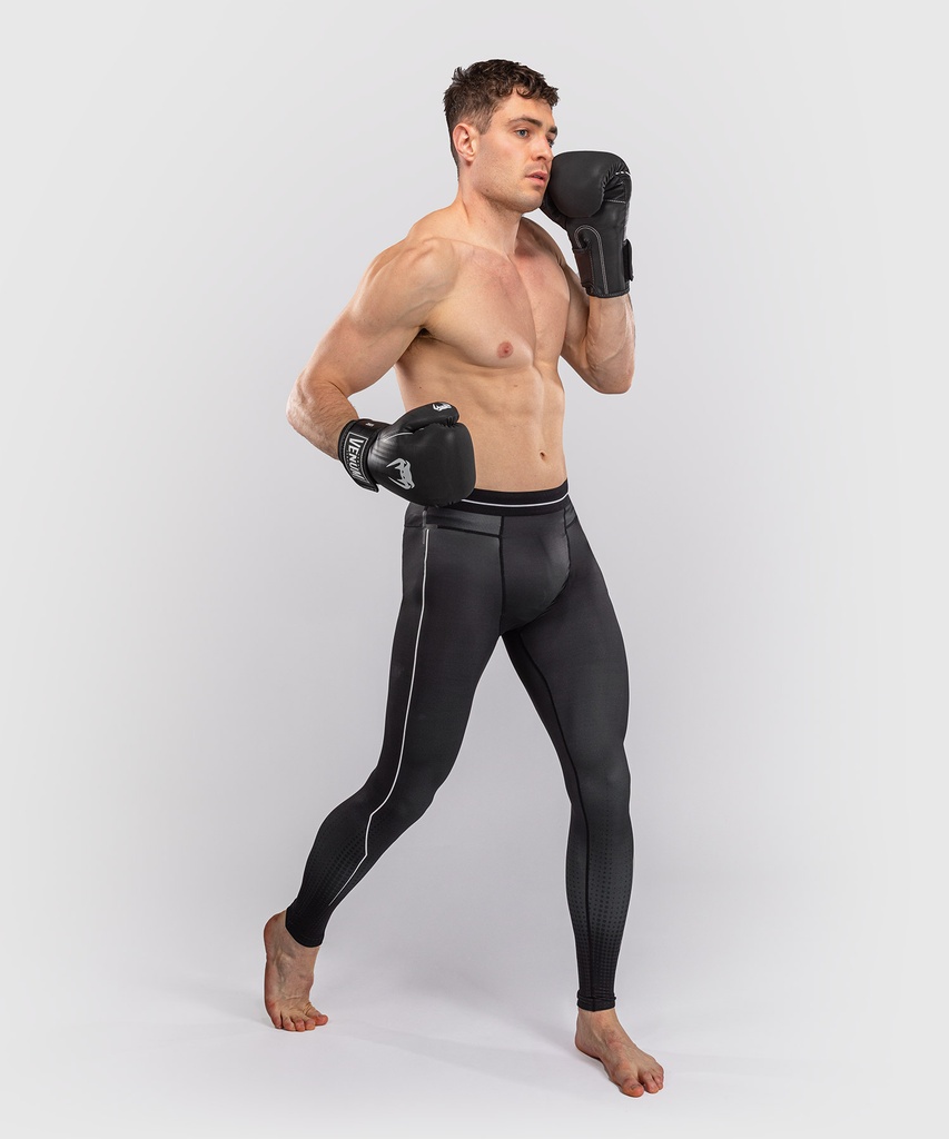 Venum Compression Pants Stealth, Schwarz-Weiss 4