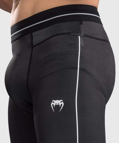 Venum Compression Pants Stealth, Schwarz-Weiss 6