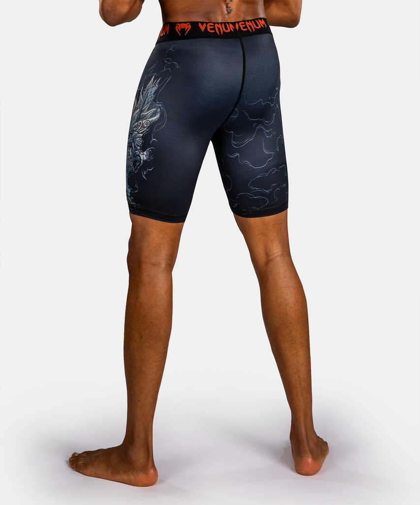 Venum Compression Shorts Thunder Dragon, Schwarz-Kupfer 5