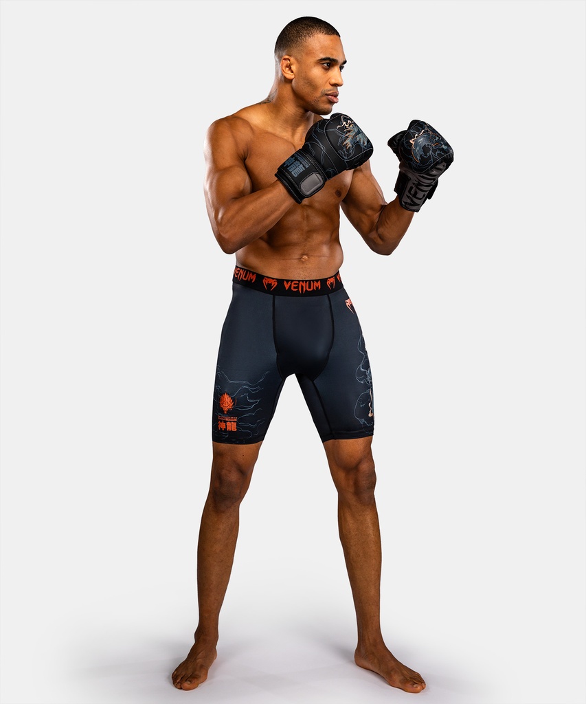 Venum Compression Shorts Thunder Dragon, Schwarz-Kupfer 6