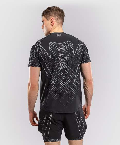 Venum Dry-Tech T-Shirt Midnight Fury, Schwarz-Silber 4