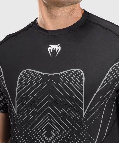 Venum Dry-Tech T-Shirt Midnight Fury, Schwarz-Silber 5