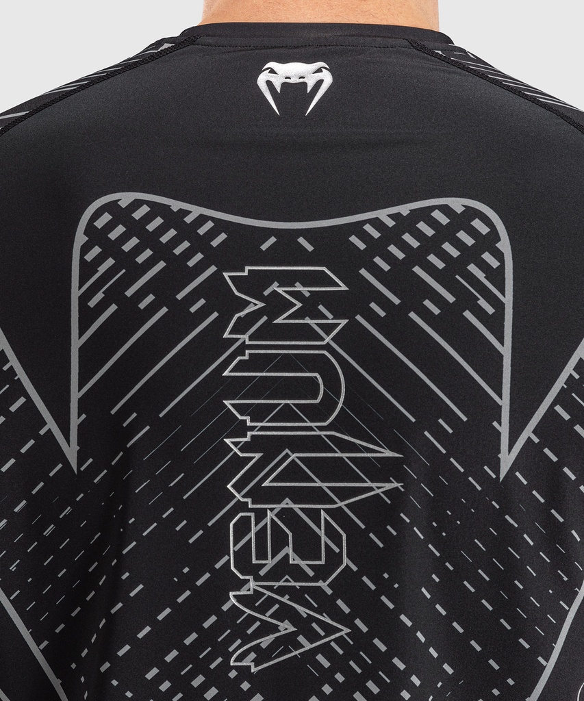 Venum Dry-Tech T-Shirt Midnight Fury, Schwarz-Silber 6