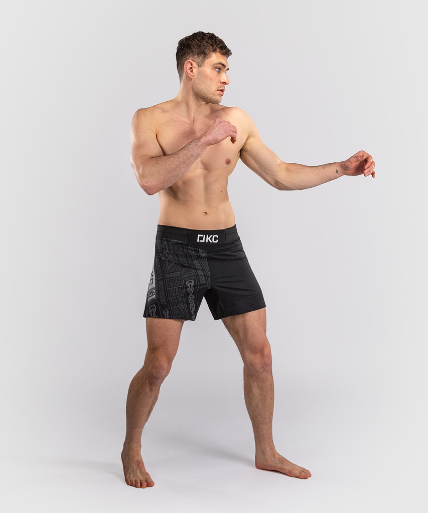 Venum Fight Shorts Combat, Schwarz-Grau 5