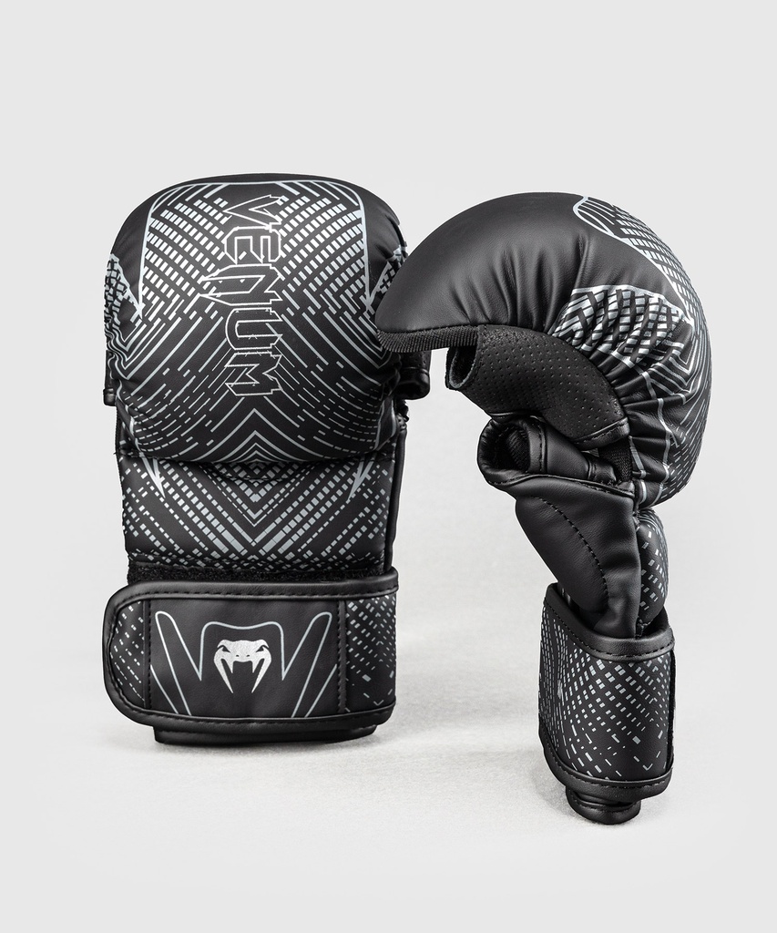 Venum MMA Sparring Handschuhe Midnight Fury, Schwarz-Silber 2