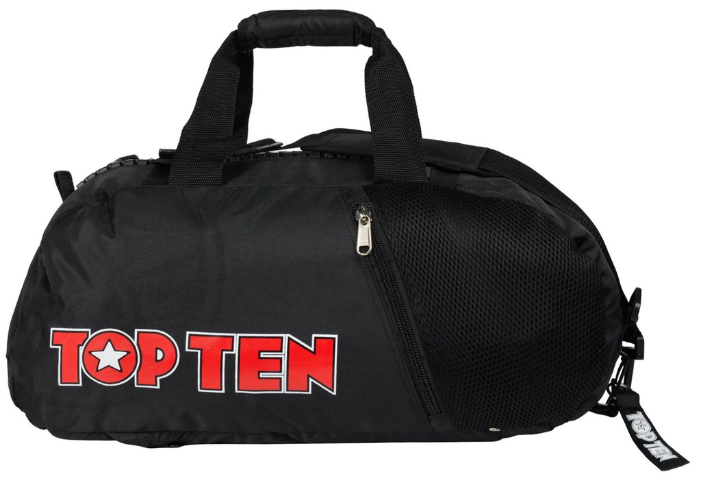 Top Ten Sporttasche/Rucksack L, Schwarz-Rot 2