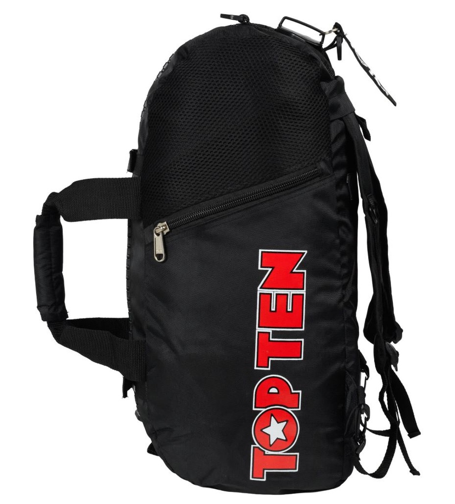 Top Ten Sporttasche/Rucksack L, Schwarz-Rot 4