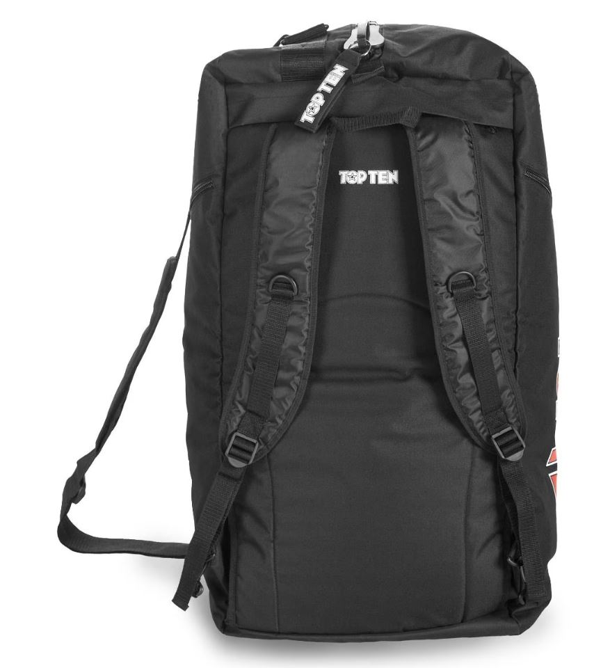 Top Ten Sporttasche/Rucksack L, Schwarz-Rot 6