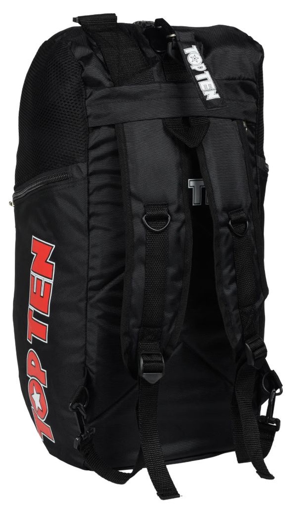 Top Ten Sporttasche/Rucksack S, Schwarz-Rot 3