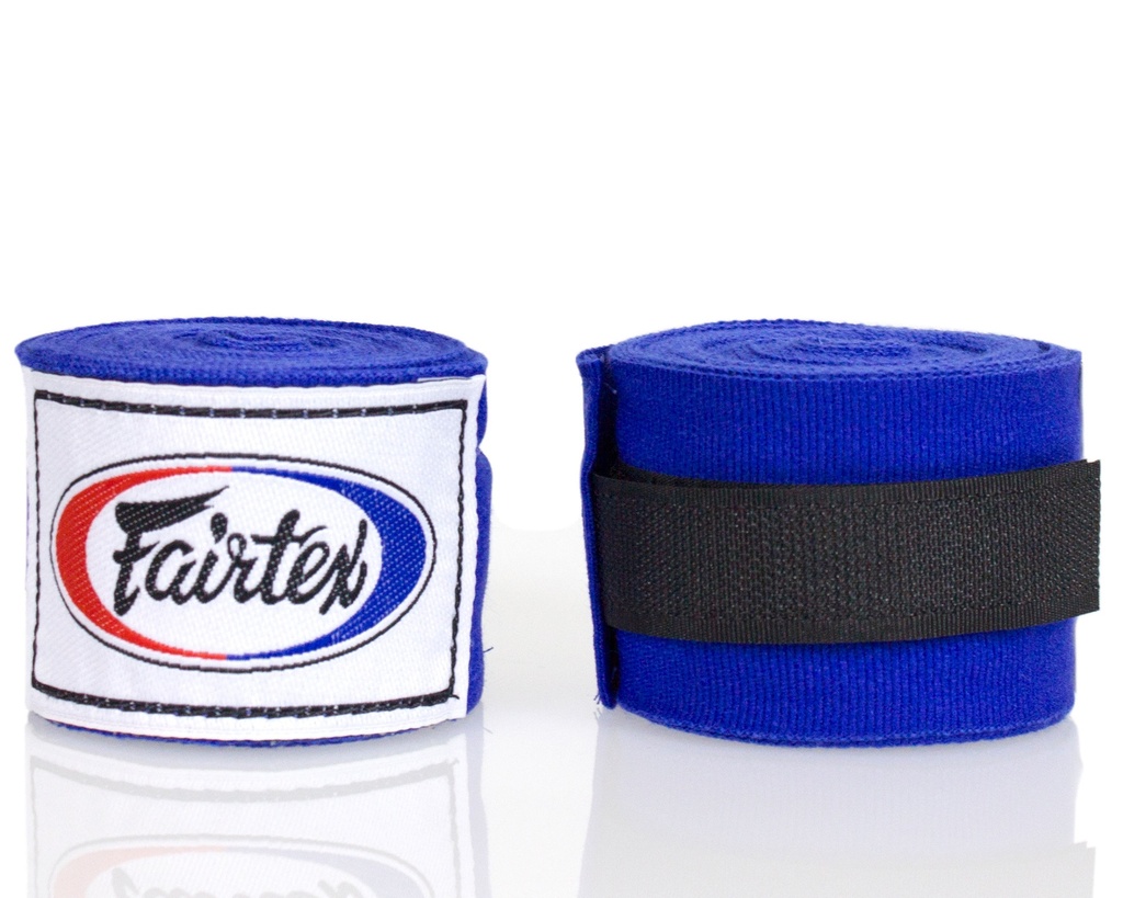 Fairtex Boxbandagen 4,5m Halbelastisch, Blau 4