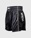 Venum Muay Thai Shorts Stealth, Schwarz-Weiss 2